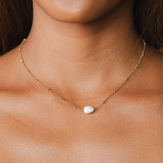 Moonstone Gold Necklace